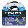 Plumb Tech 5/8-in. x 25' Black Nitrile Rubber Multi-Purpose Hot/Cold Water Hose, Home & Garden, 300 PSI CGE16025